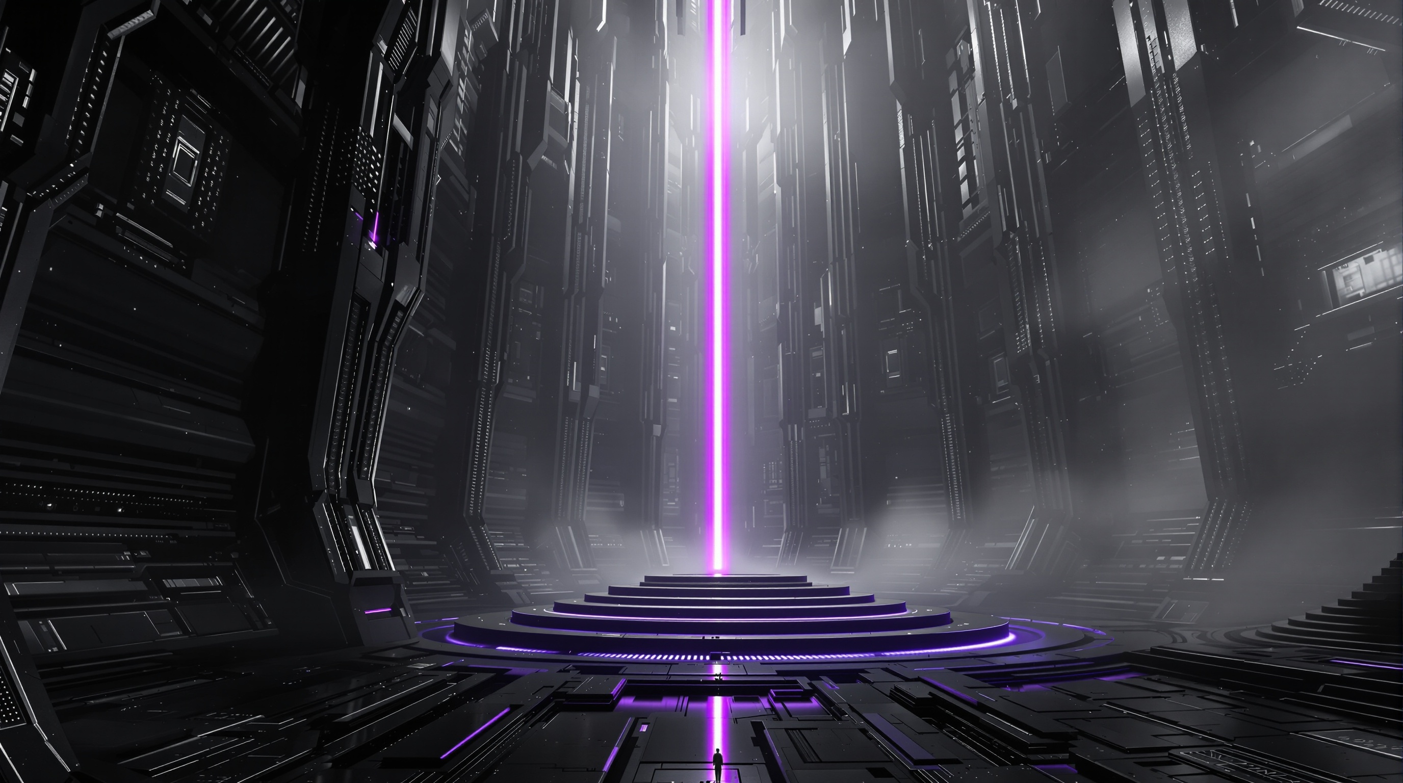 alien liturgy chamber — biomech ritual interior