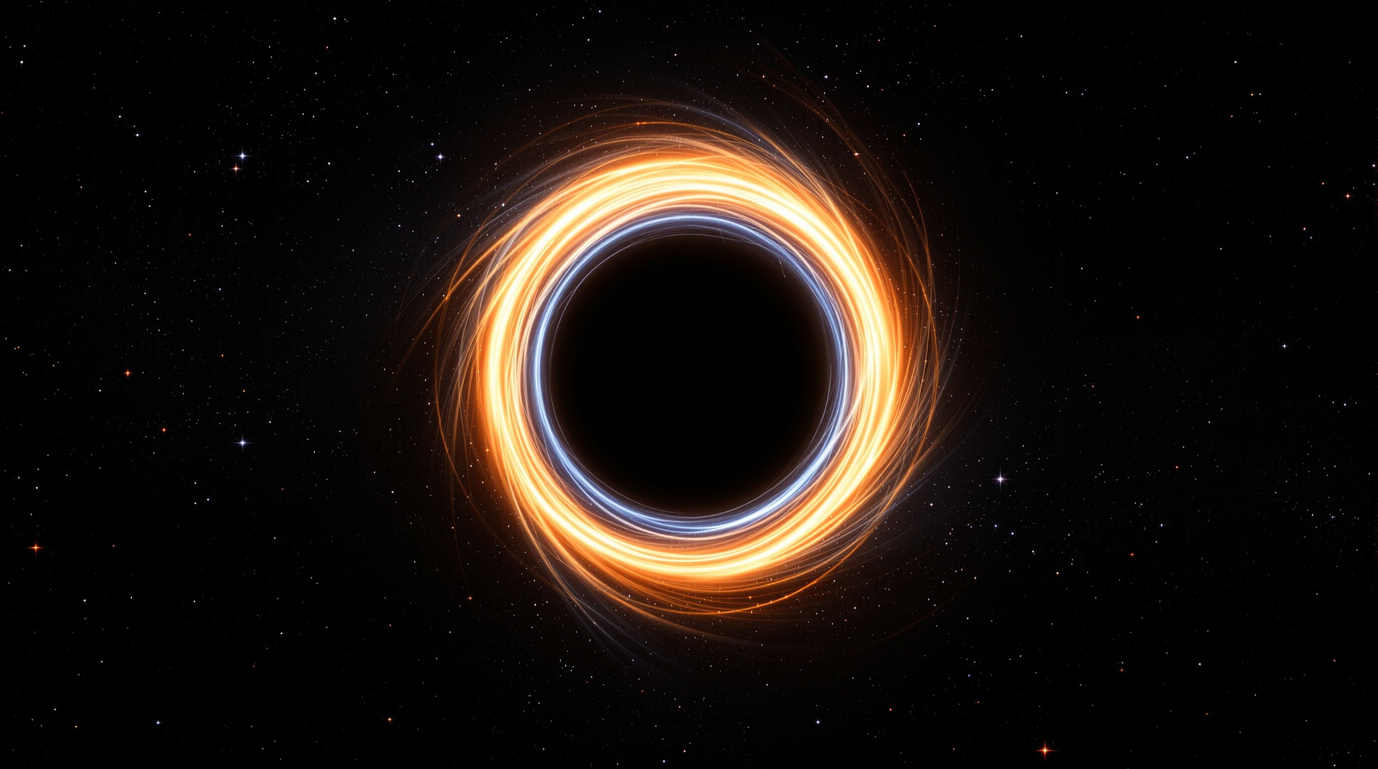 accretion disc — matter spiraling into an event horizon