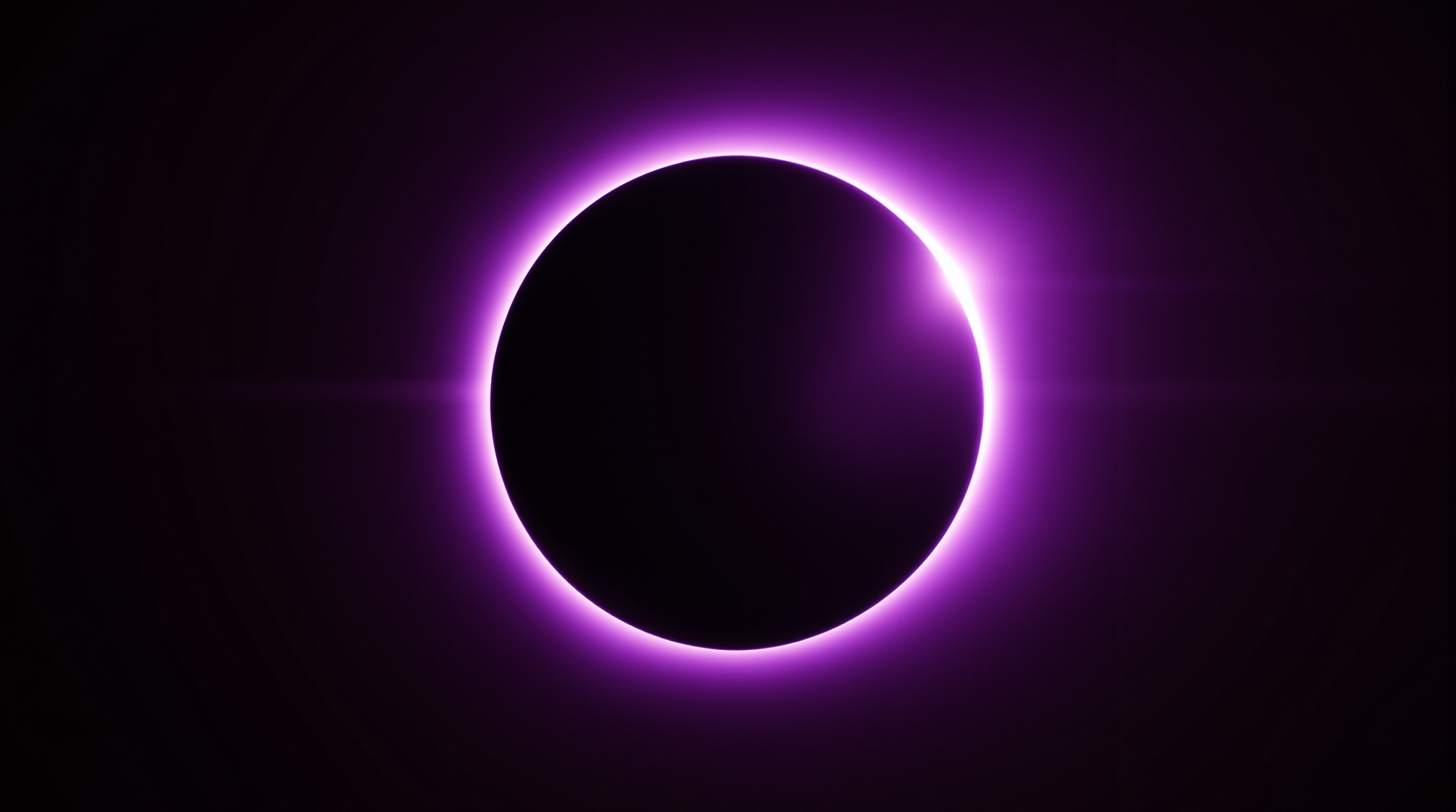 eclipse aperture — pure violet corona silhouette